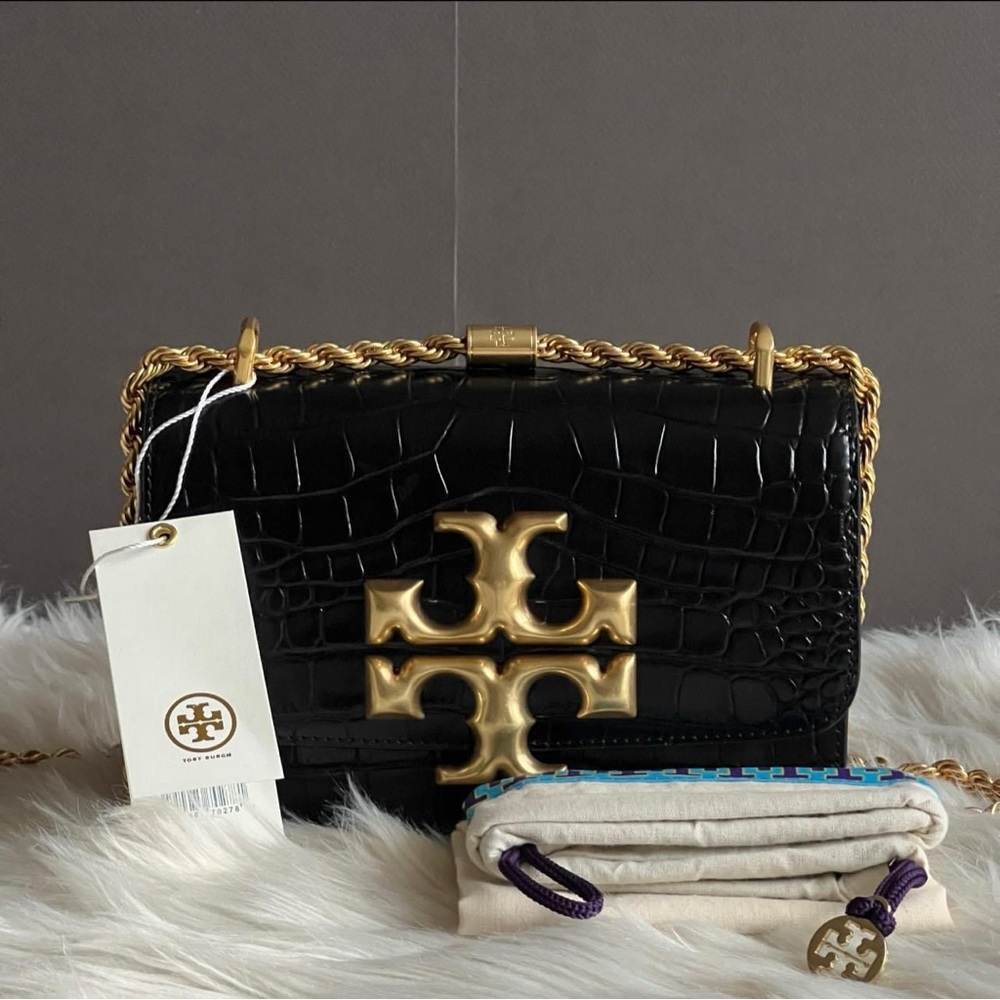 💰SOLD - 77044 - Tory Burch Eleanor Embossed Small Convertible Shoulder Bag - Picture 12 of 14
